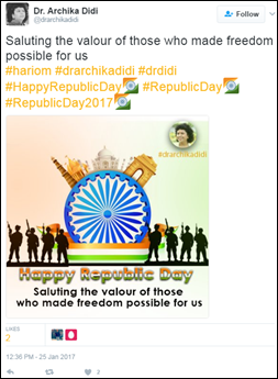 Twitter celebrates the spirit of nationalism with a #RepublicDay emoji on India’s 68th R-Day