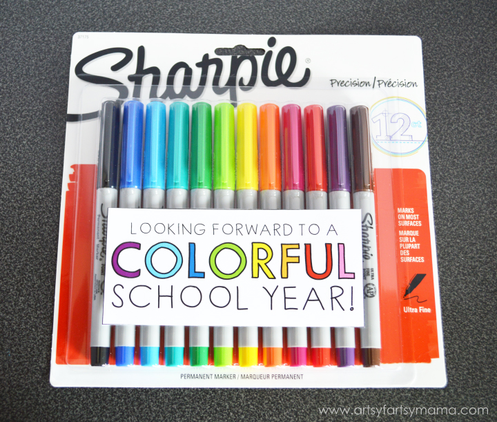 Colorful Teacher Gift Idea | artsy-fartsy mama