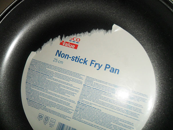 35 Hilarious Pictures Capturing Ironic Moments - Non-Stick Fry Pan