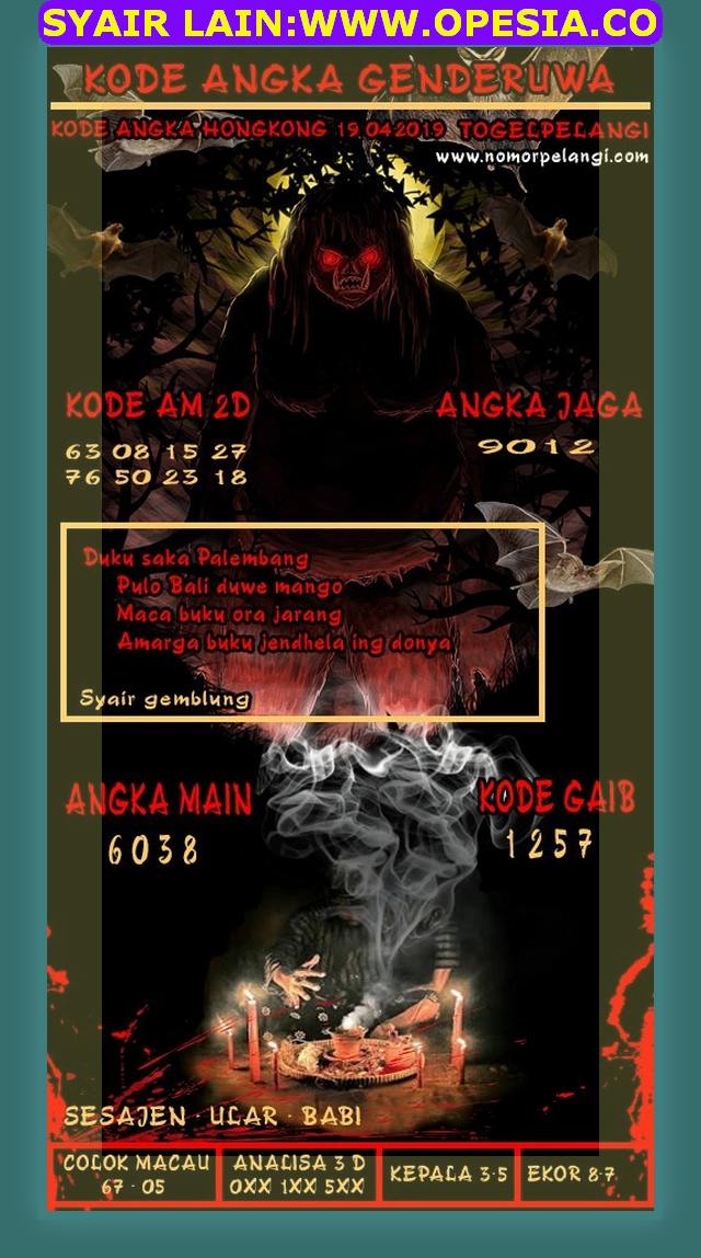 Kode Syair Hkg Jumat 19 April 2019 Kode Syair Sgp Hk Sd Motesia