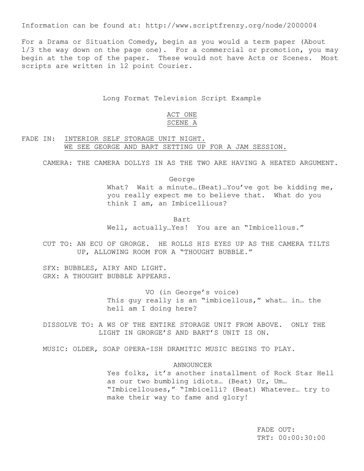 EMC 3060, Digital Media Writing: Examples & Handouts