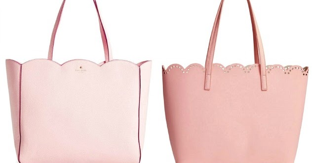 scalloped tote bag