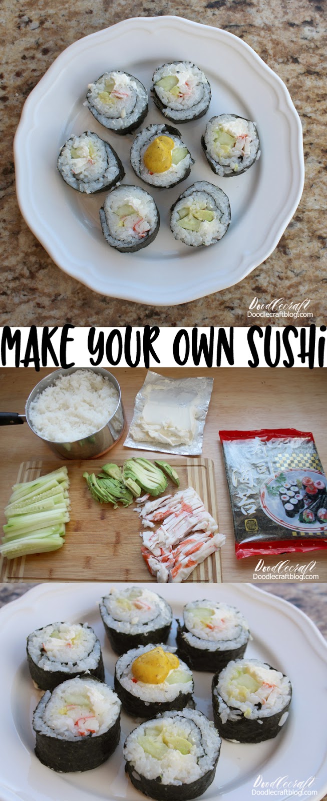 How to make perfect California roll with sushi mold