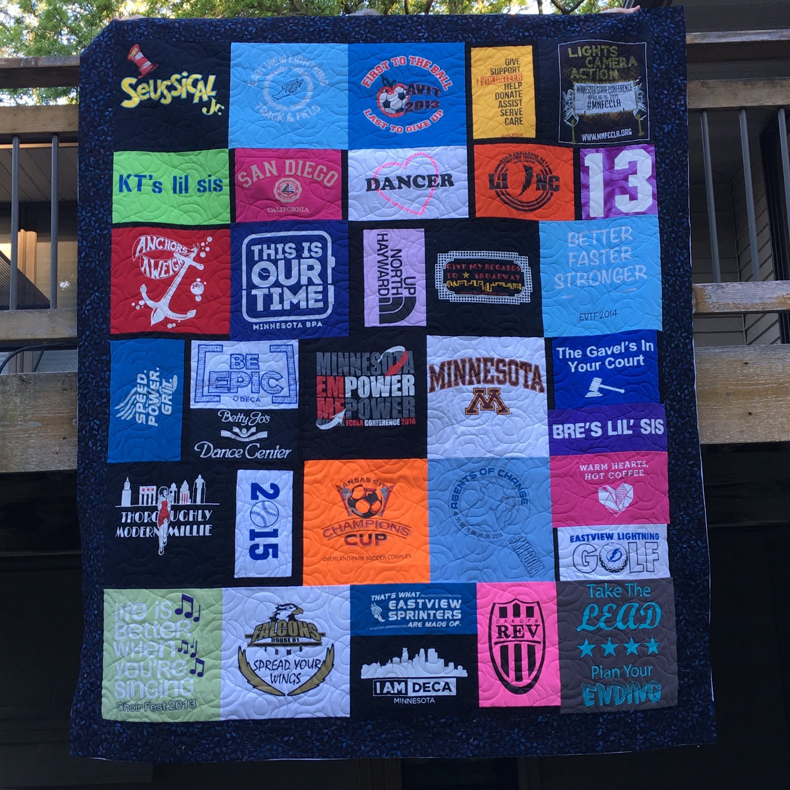 Grace and Peace Quilting Two Sided TShirt Quilt