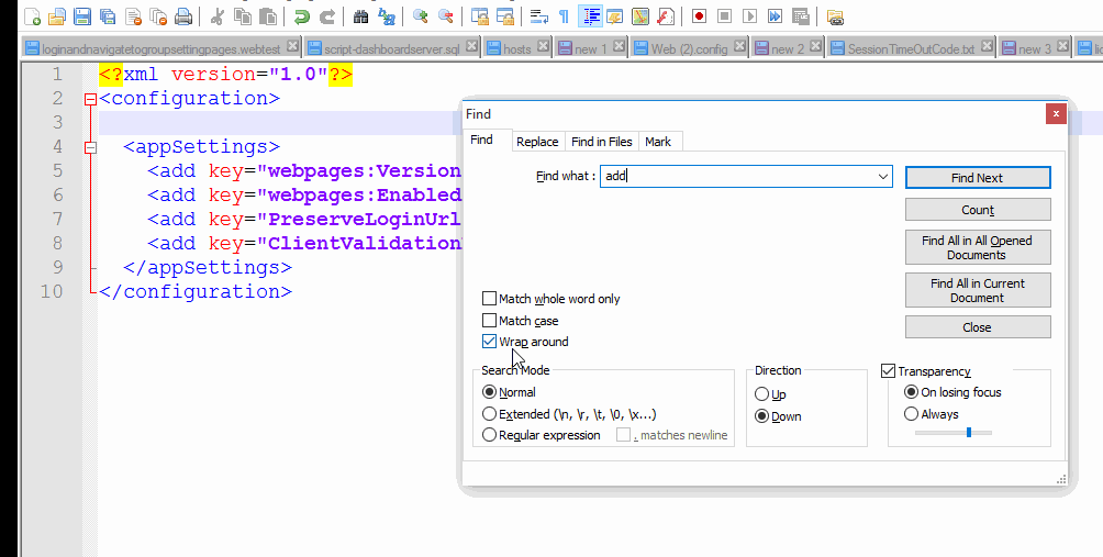 Text searching made easy with Notepad++ - GeeksWebLogs