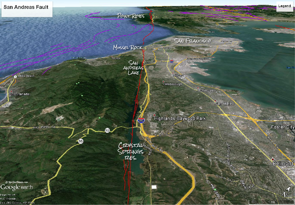 The San Andreas, San Francisco Area Roc Doc Travel