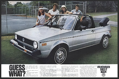 Scotty Watty Doodle All The Day: The 1980 VW Rabbit Convertible...A ...
