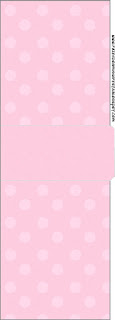 Etiqueta Tic Tac  para Imprimir Gratis de Rosa con Lunares Rosa. 