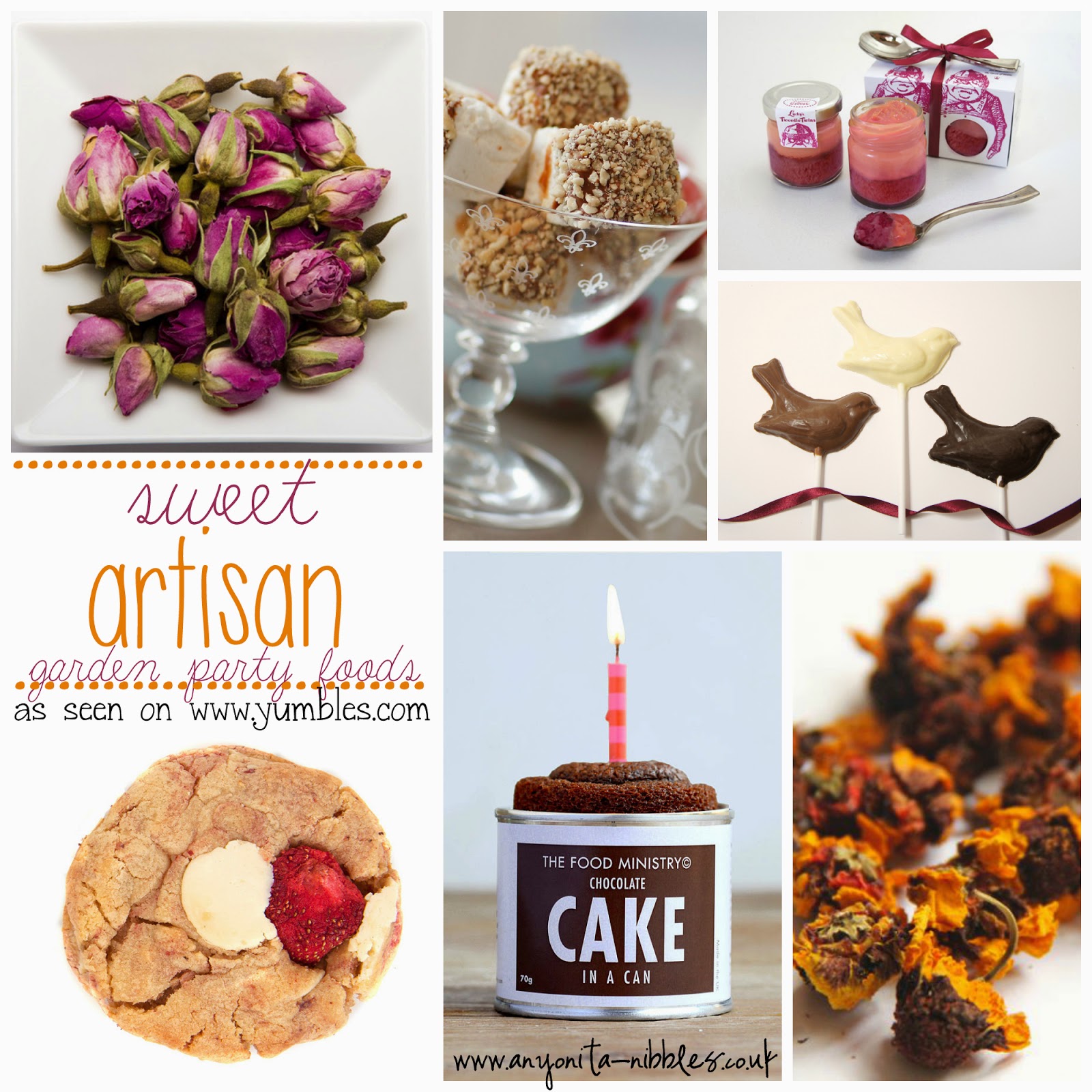 Sweet Artisan Foods for a Late Summer Garden Party by Anyonita Nibbles