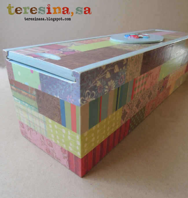 Caja patchwork de papael