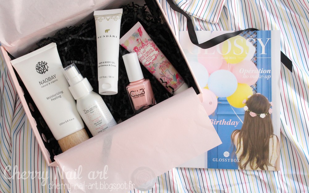 glossybox aout 2015 fresh touch