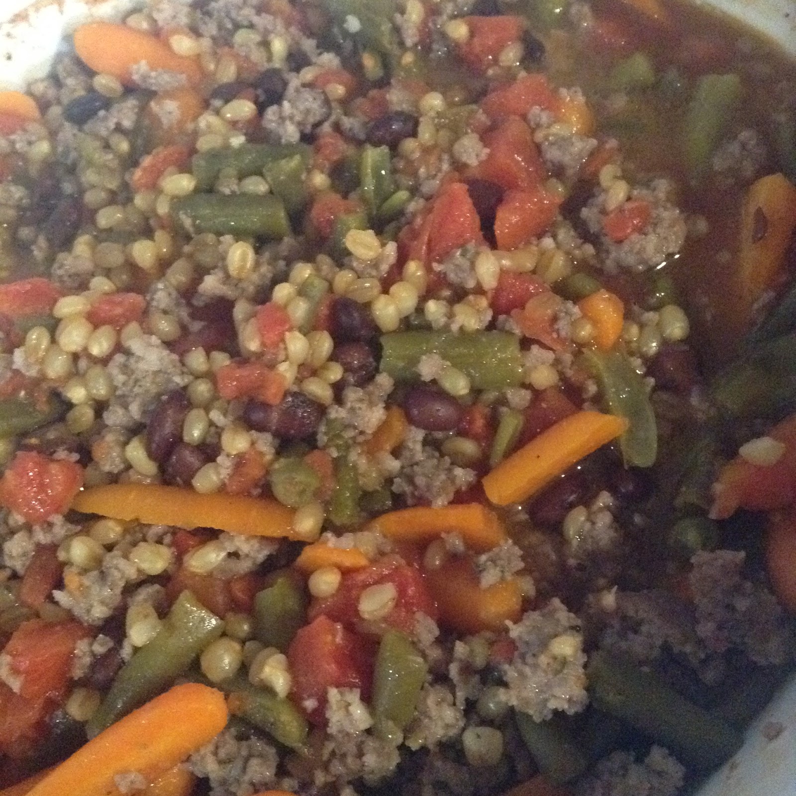 The Wheat Kitchen Crockpot wheat berries and sausage soup