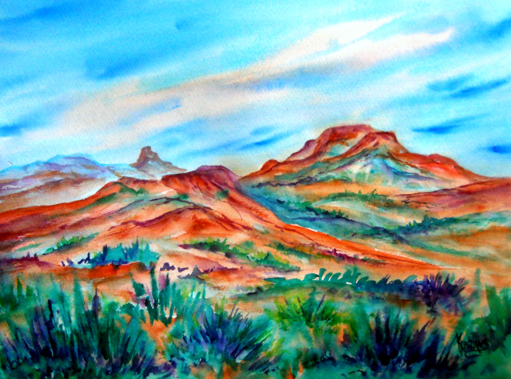 Martha Kisling Art With Heart SONG OF THE SOUTHWEST by Watercolor