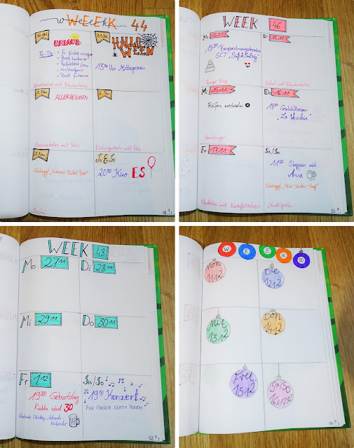 Bullet Journal - Aufwendigeres Design