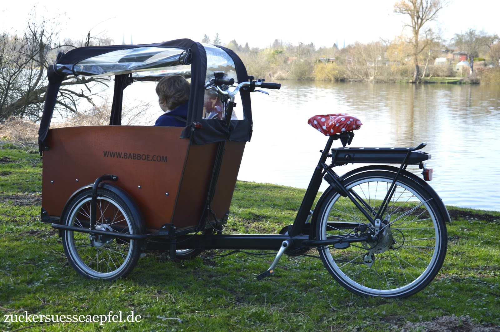Anzeige Das Babboe Big Elektro Lastenfahrrad mit einer Wahnsinns