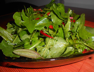 Salata de untisor, papadie si macris