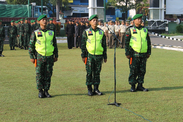 Dandim Pimpin Acara Korp Raport Masuk Satuan