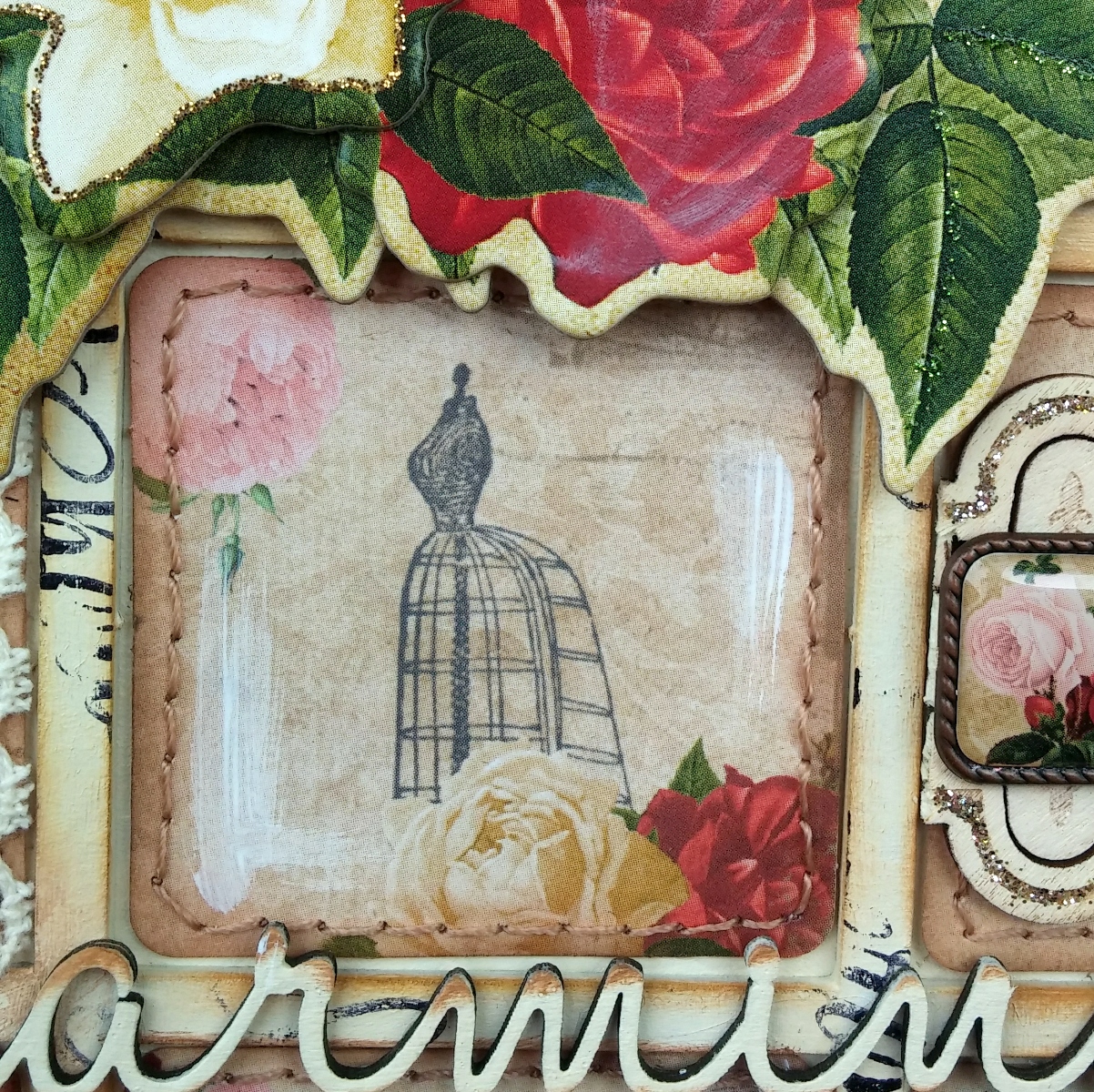 Such a Pretty Mess Shabby Chic Wall Art {Bo Bunny & Dusty Attic}