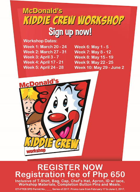 McDonald’s Kiddie Crew Workshop