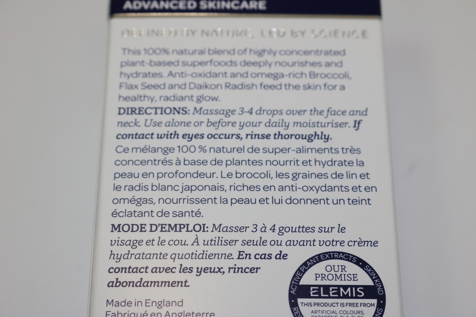 Facial Oil Series 1 ELEMIS SuperFood Facial Oil Review The Shades Of U