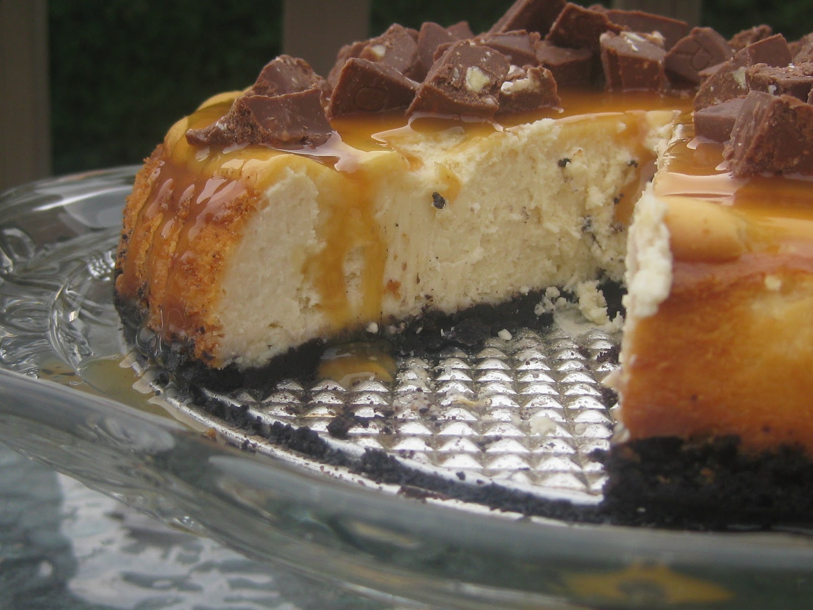 Gâteau au fromage au caramel garni de TOBLERONE Bedon Gourmand