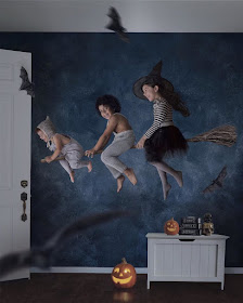 13-Flying-on-a-Broomstick-Vanessa-Family-Photos-Surreal-Worlds-www-designstack-co