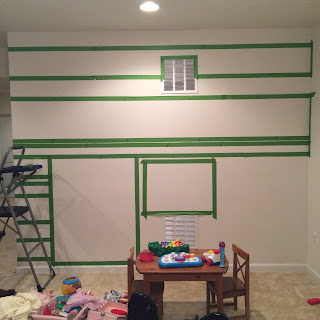 Playroom Makeover with Leftover Paint