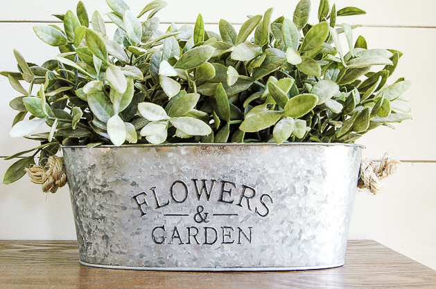 How To Easily Age Inexpensive Galvanized Planters Little House