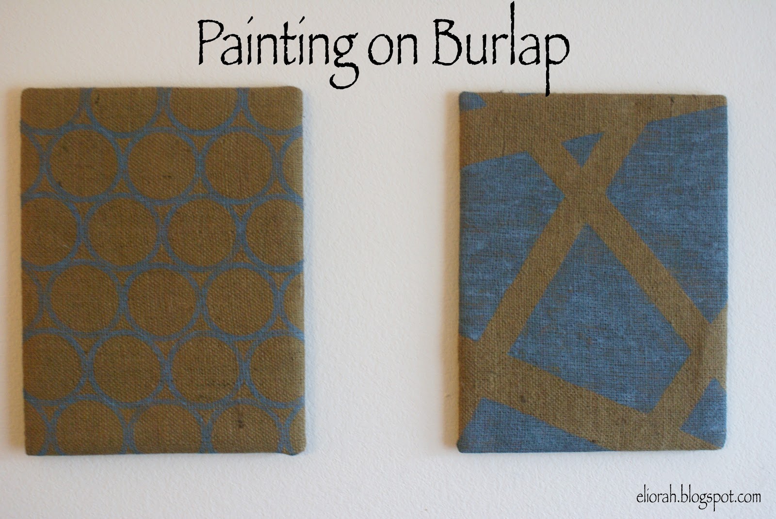 DIY Painting on Burlap