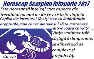 Horoscop februarie 2017 Scorpion