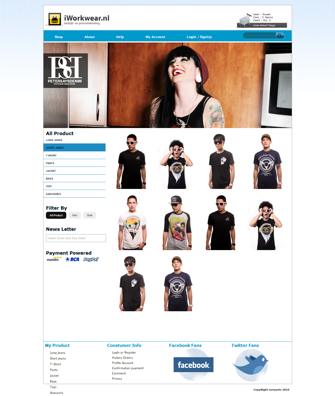 Template toko online Template toko online