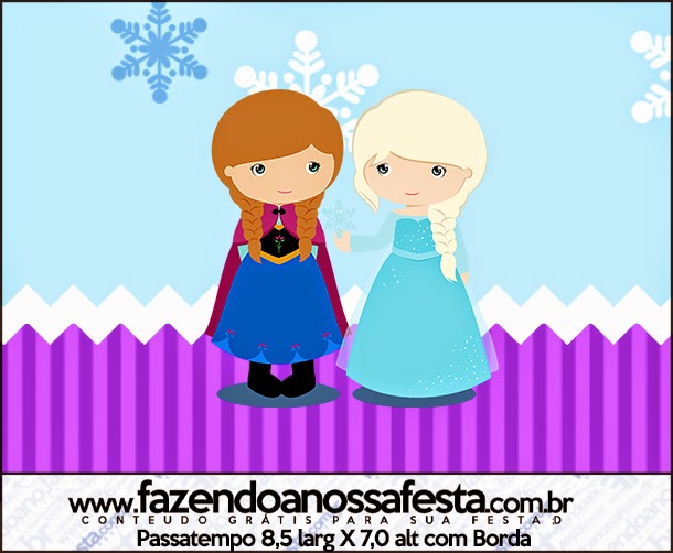 Frozen Niñas en Navidad: Etiquetas Candy Bar para Imprimir Gratis. Etiquetas de Frozen Niñas en Navidad para imprimir gratis.