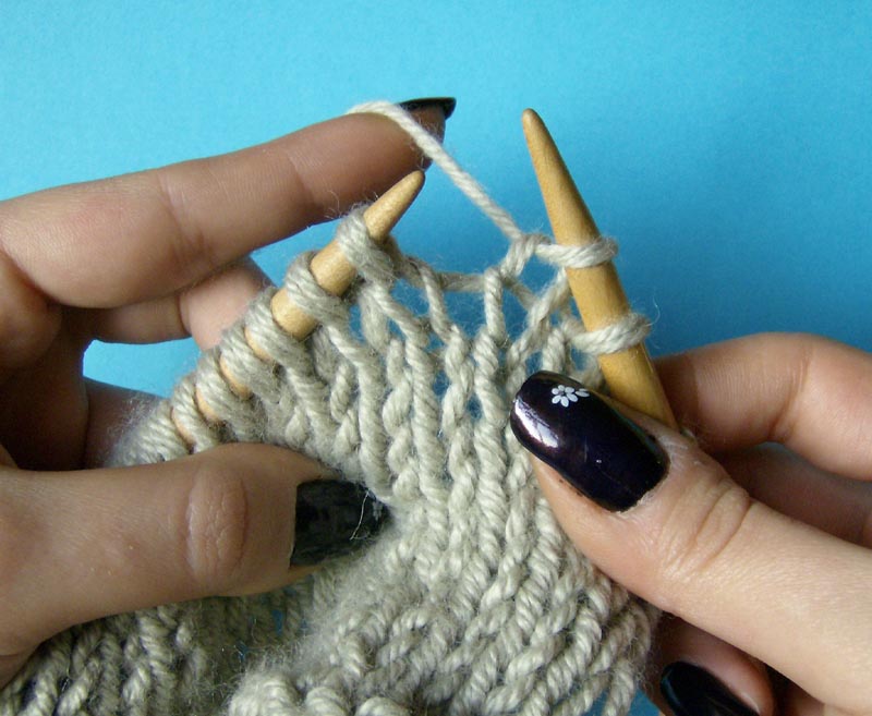 Cloopco Eastern uncrossed knitting knits and purls