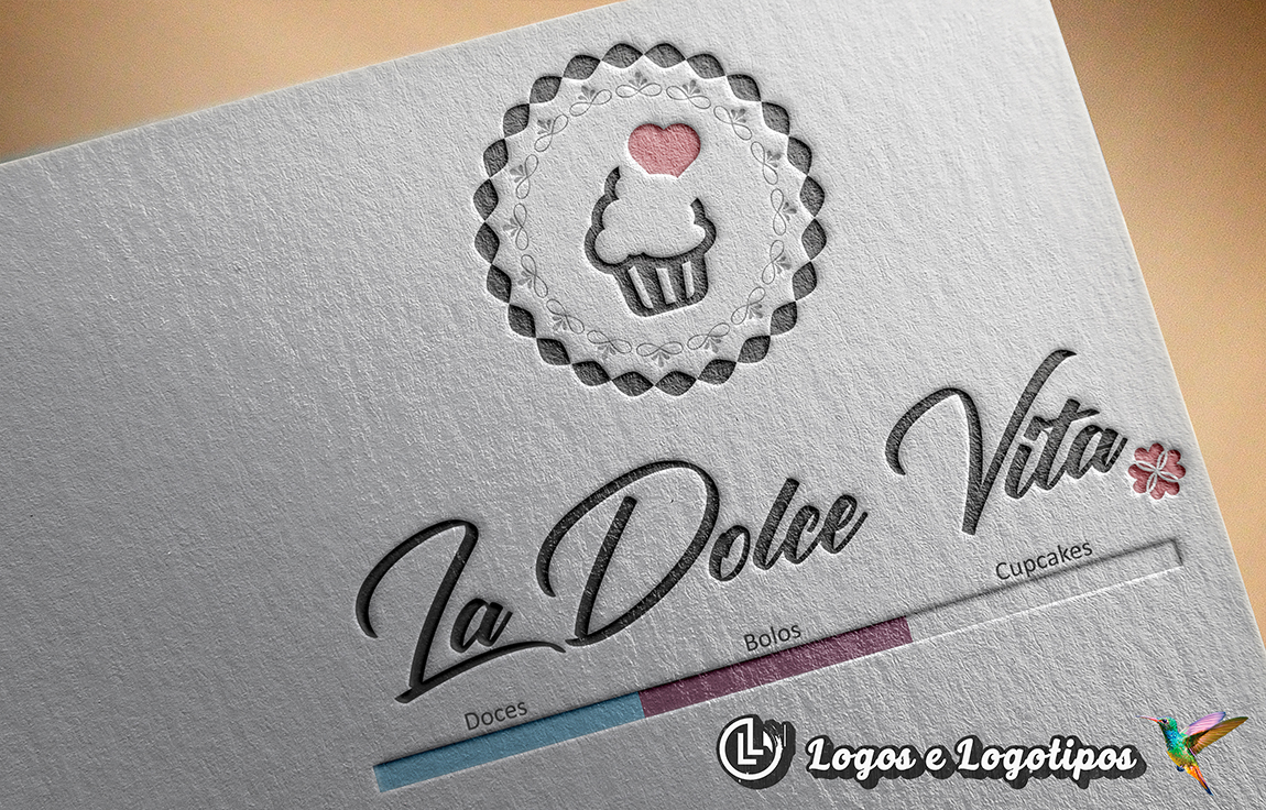 Logotipo e logomarca Loja de Cupcakes