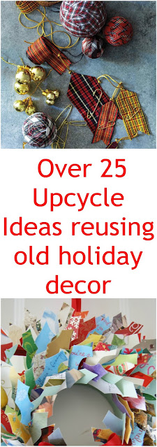 Over 25 amazing ideas on how to update your Christmas decor without spending a ton of money! #Christmas #Holidays #Giftgiving #Upcycling #Handmade #Decor