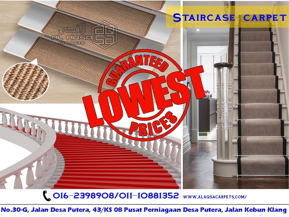 Events Carpets & Installation CARPET FOR STAIRCASE / DIFFERENT WAYS