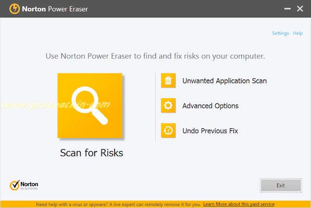 حذف الفايروسات وتسريع الكمبيوتر عبر برنامج Norton Power Eraser