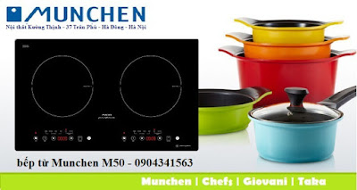 Một trong những sản phẩm bếp từ nhập khẩu là bếp từ Munchen