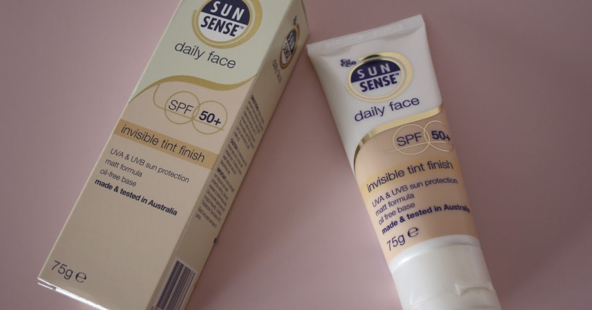 sunsense daily face invisible tint finish