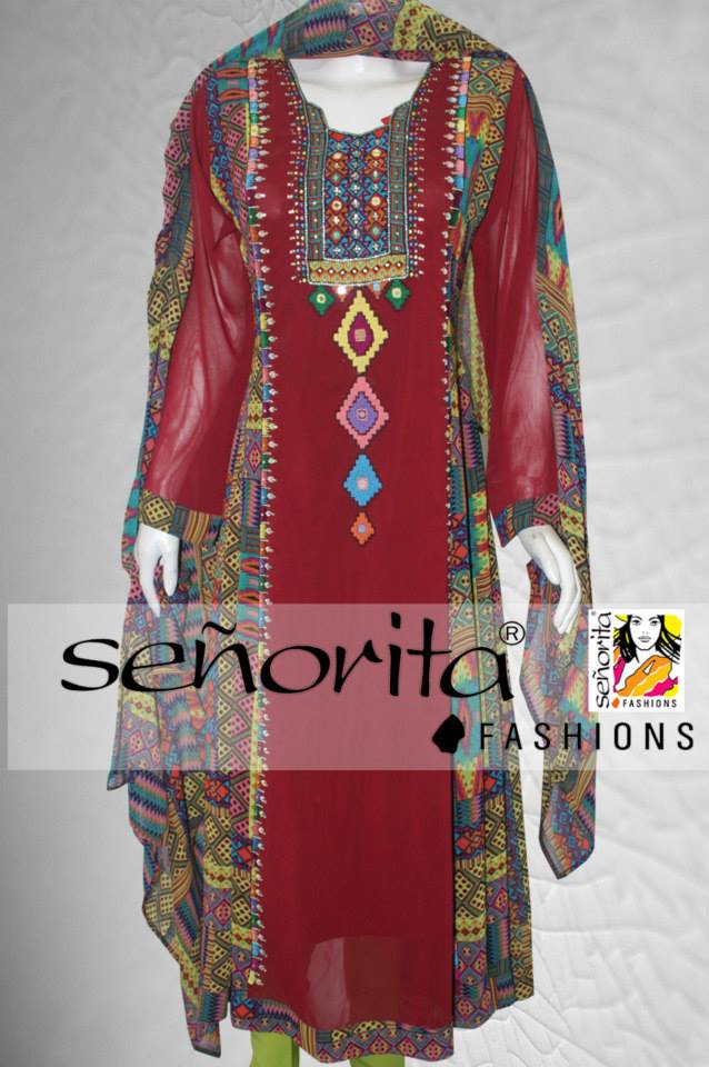 Senorita Fashions Eid Collection 2013 For WomenChaska Fashion For Girls