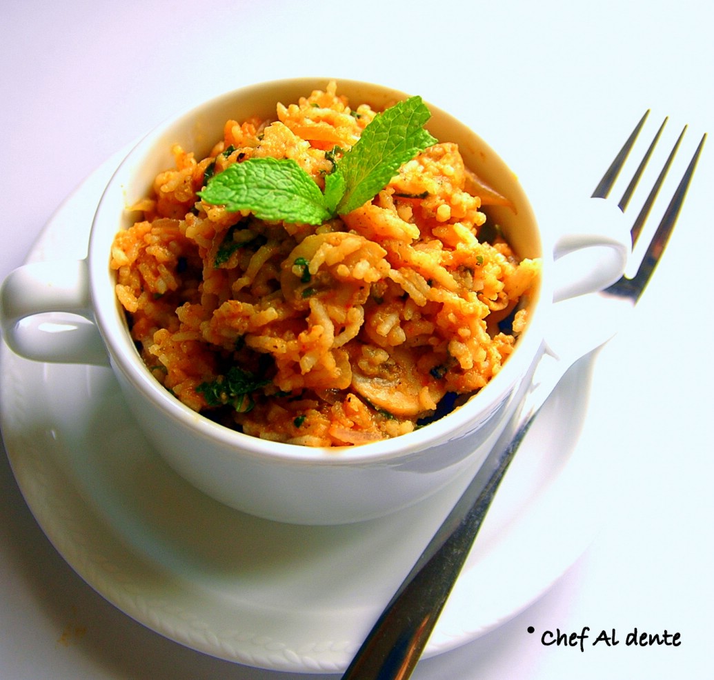 Chef Al dente Spicy Mushroom Rice