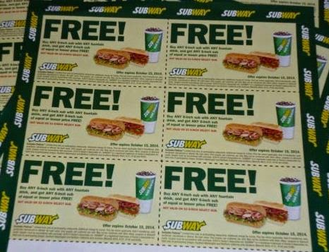 subway coupons