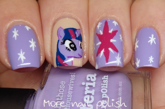 31dc2017 Violet My Little Pony Twlight Sparkle More Nail Polish