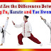 What Are the Differences Between Kung Fu, Karate and Tae Kwon Do? 