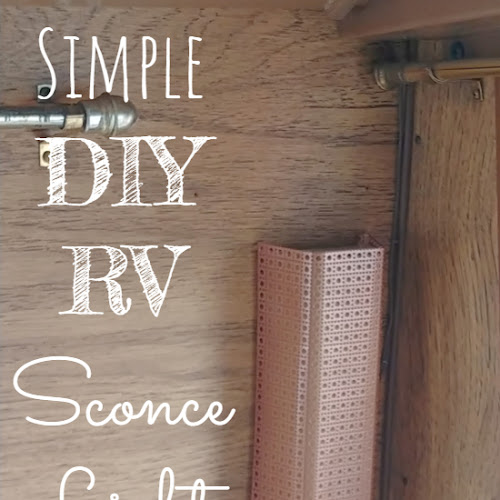 Simple DIY RV Sconce Light Covers