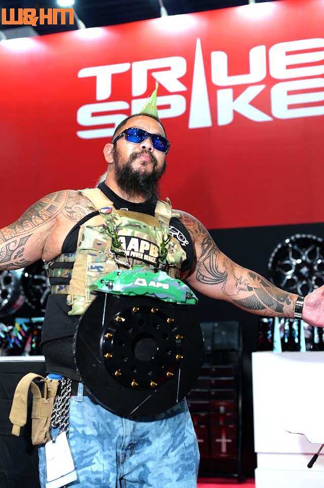 Big Abe for True Spike at SEMA 2019 Show, by W&HM