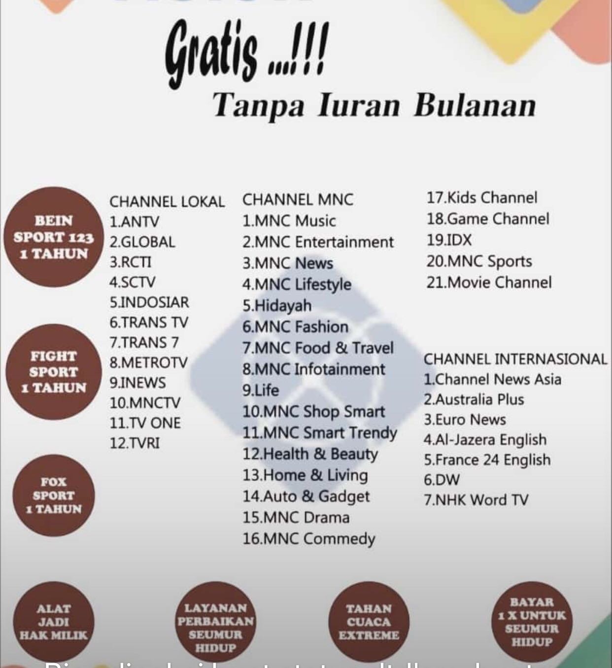 Pasang Mnc Vision Indovision 085 348 854 531 Paket Promo Terbaru Mnc Vision Indovision Mamuju