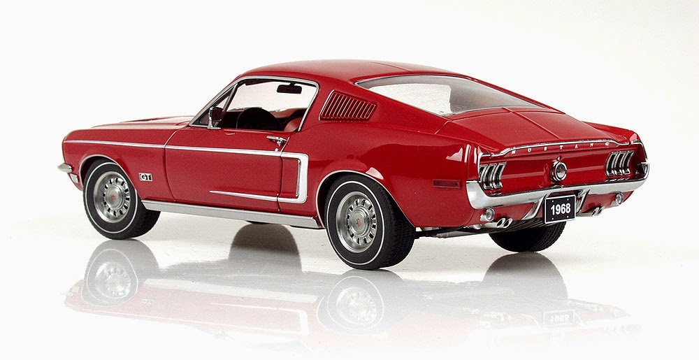 Diecast 1 18 Mustang Gt390 1968 Par Autoart