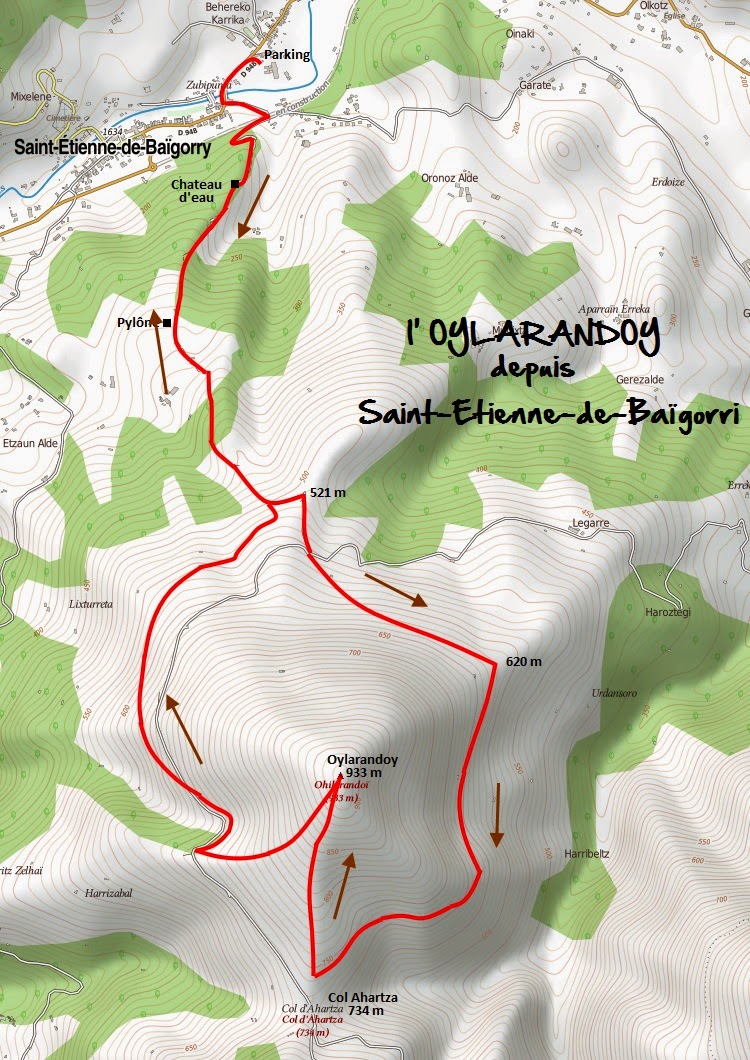 Mapa Que Saint Etienne De Baigorry Randonnees Servicio De Citas En