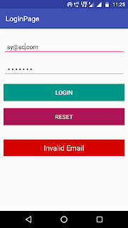 Make login page android app using android studio with validation : Part 1